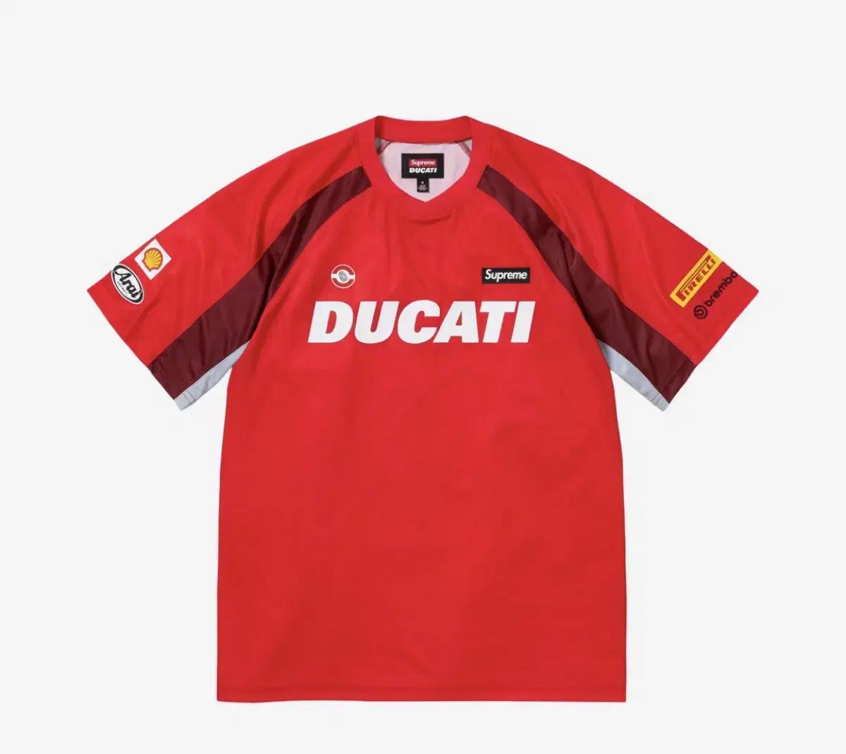 Supreme x Ducati Soccer Jersey Red - 24SS Medium