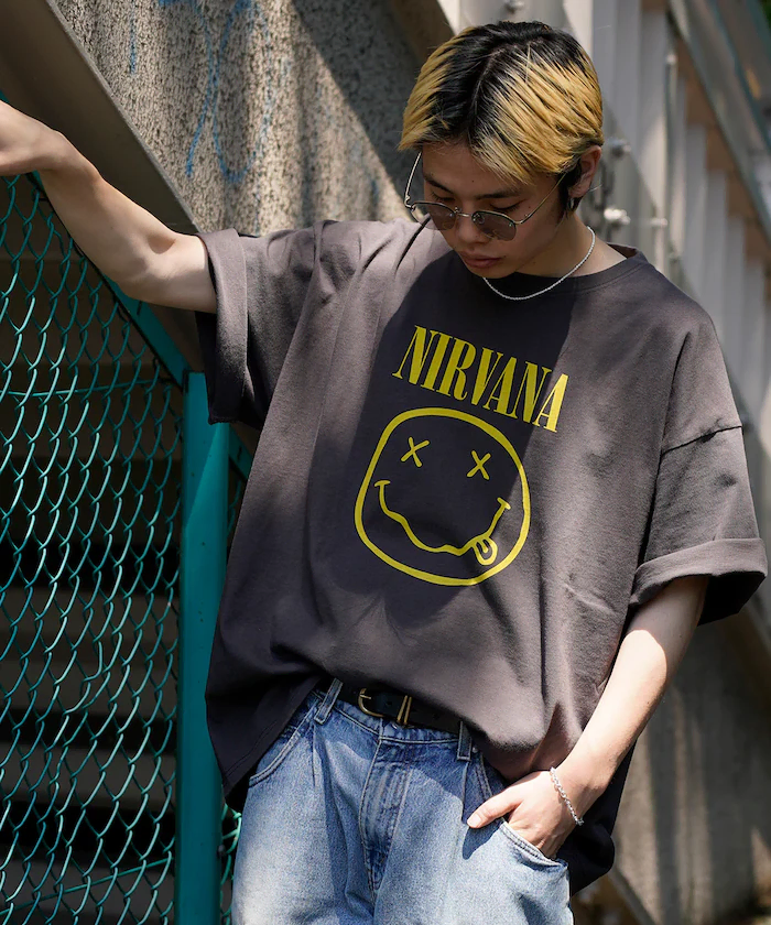 [Overseas] PUBLUX Smiley Face Short Sleeve T-shirt