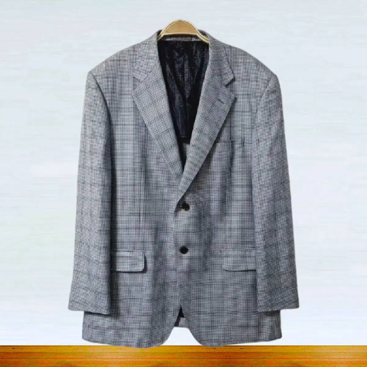 GIVENCHY Givenchy Men's Silk and Wool Blend Check Jacket(105)