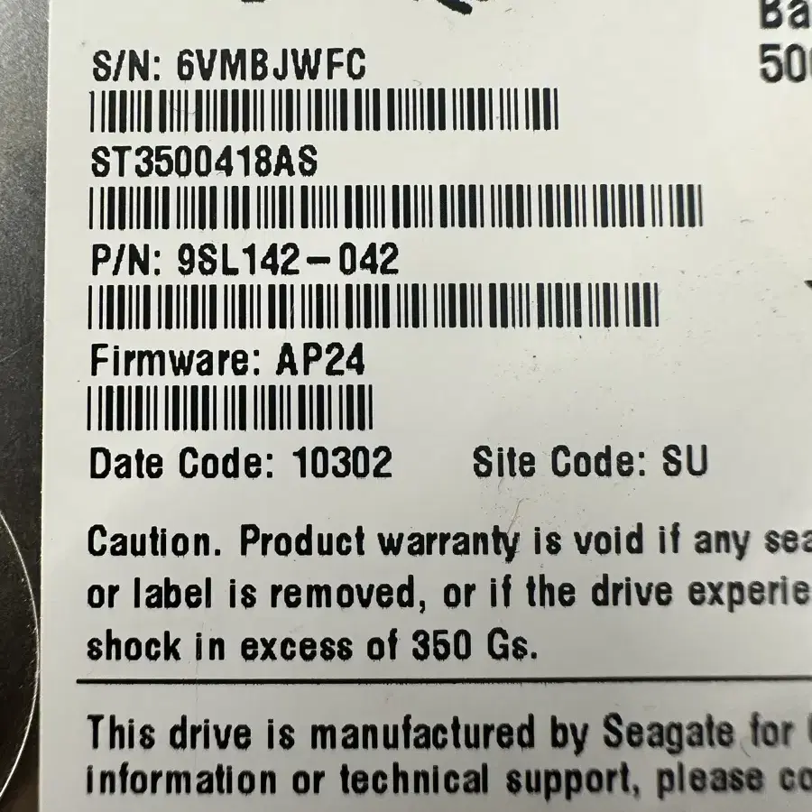 Seagate Barracuda 7200.12 500 Gbytes Gb