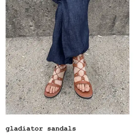 사이트품절상품)모래하우스 샌들 gladiator sandals 카멜250