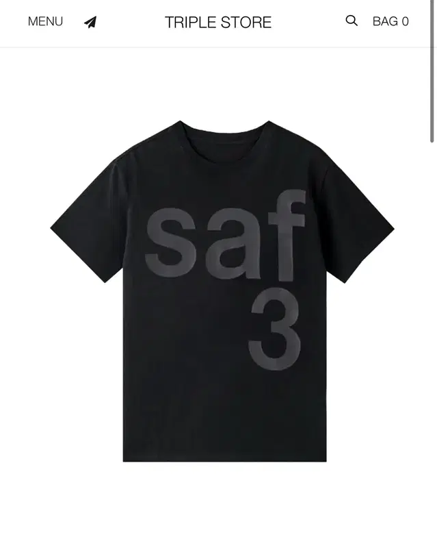 사파리스팟 BASIC SAFARI TEE BLACK