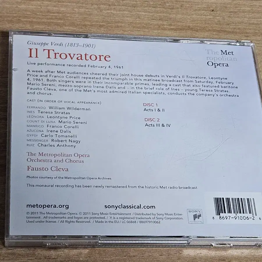 Verdi: I1 Trovatore - Cleva (수입2CD)