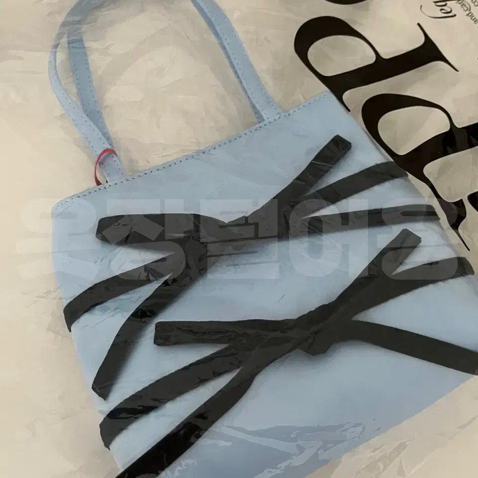 핍펫 ribbon silk bag(sky blue) pippet