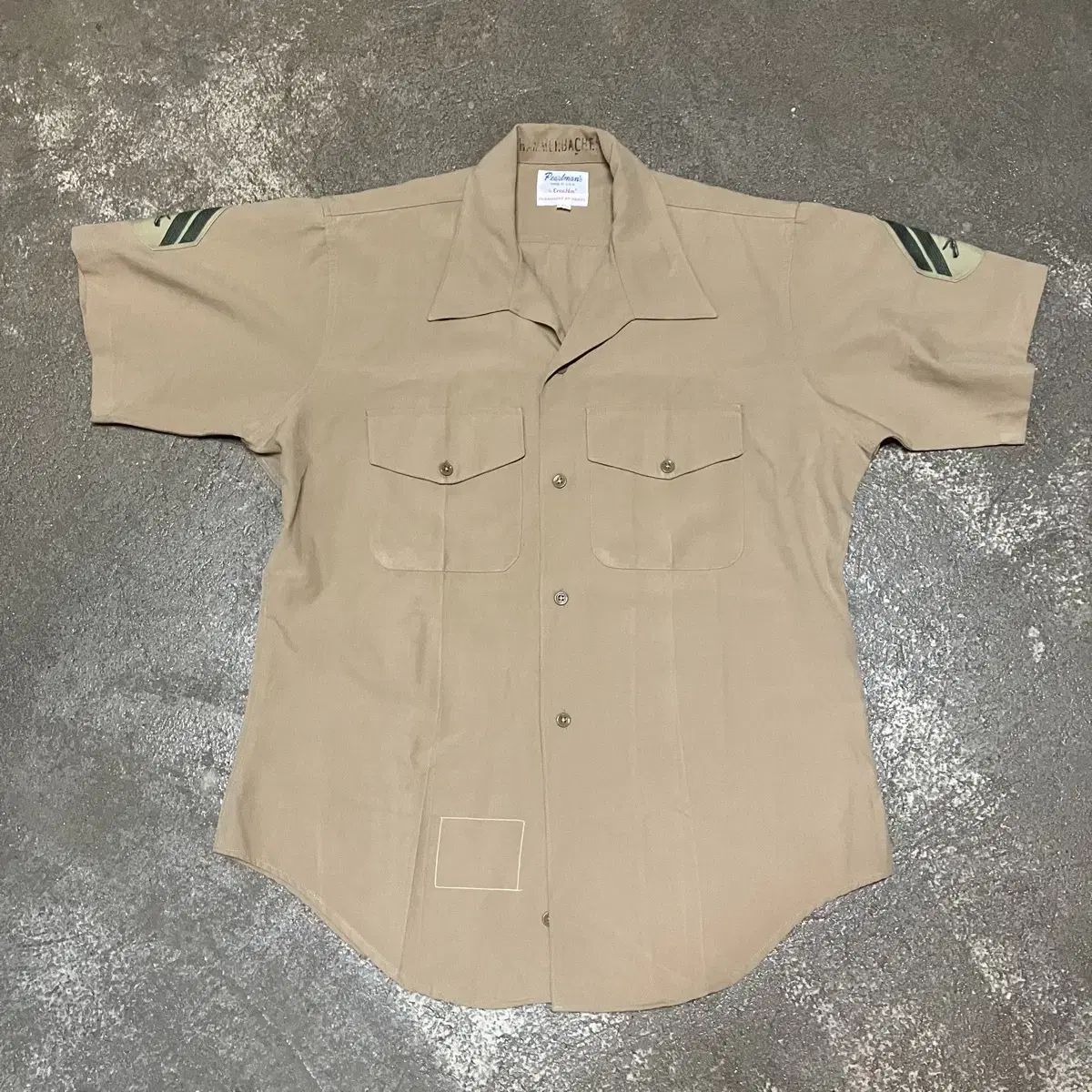 70s U.S. Army Officers Shirt L (16-16 1/2)