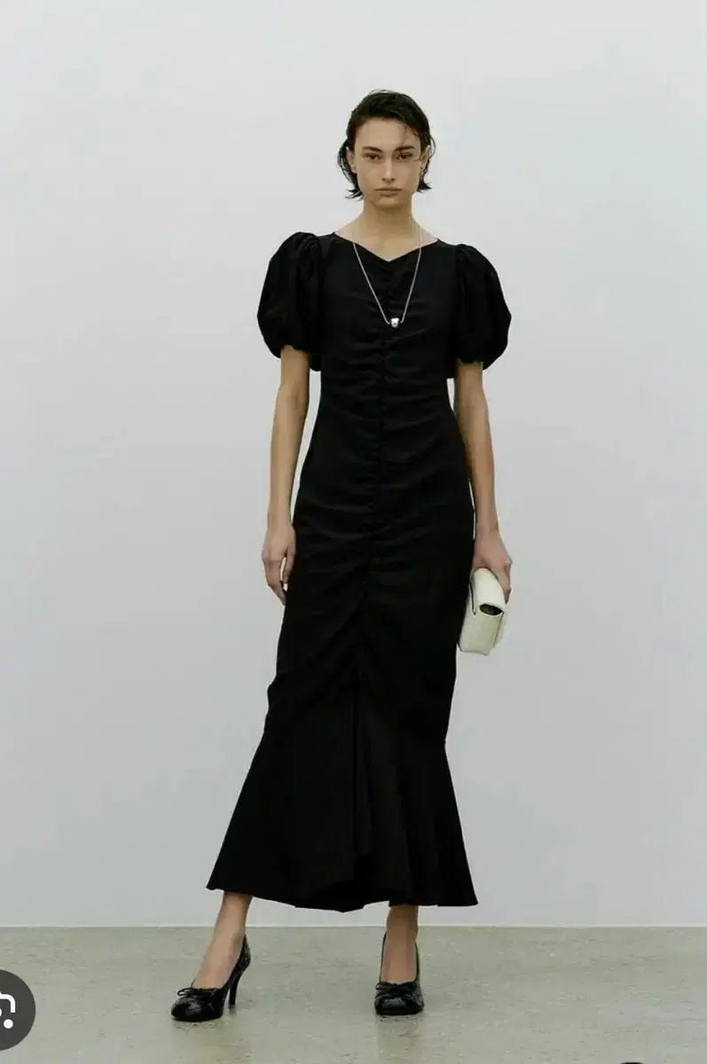 New Product Orshering Long Dress Black XS Size 55