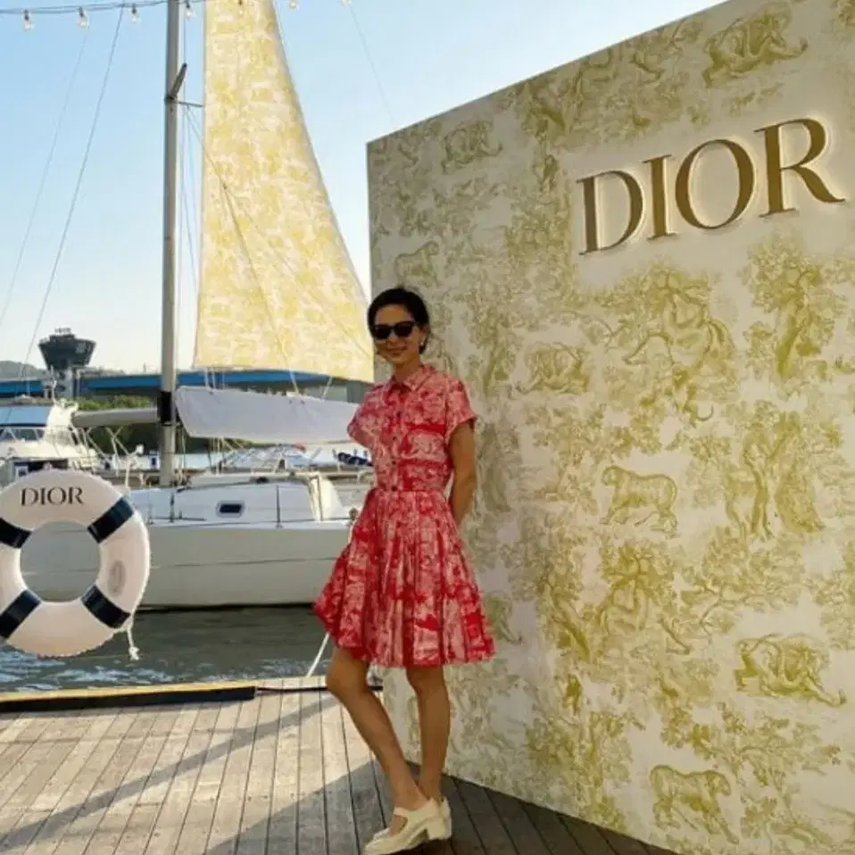 Christian Dior 드레스 (벨트포함)