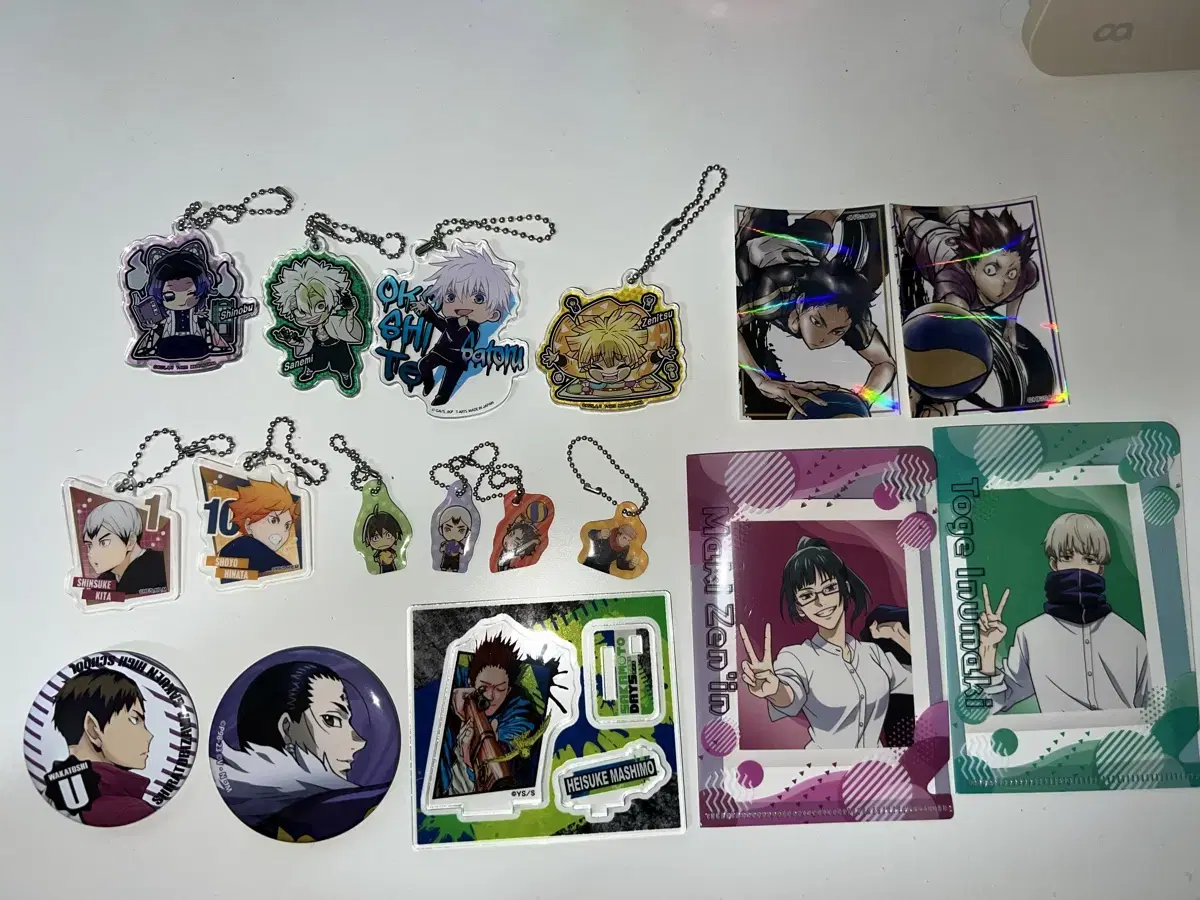 Anime Goods Source) keyring sticker Holder Ear Knife Jutsu Dedication Sakadei Gojo Chloro