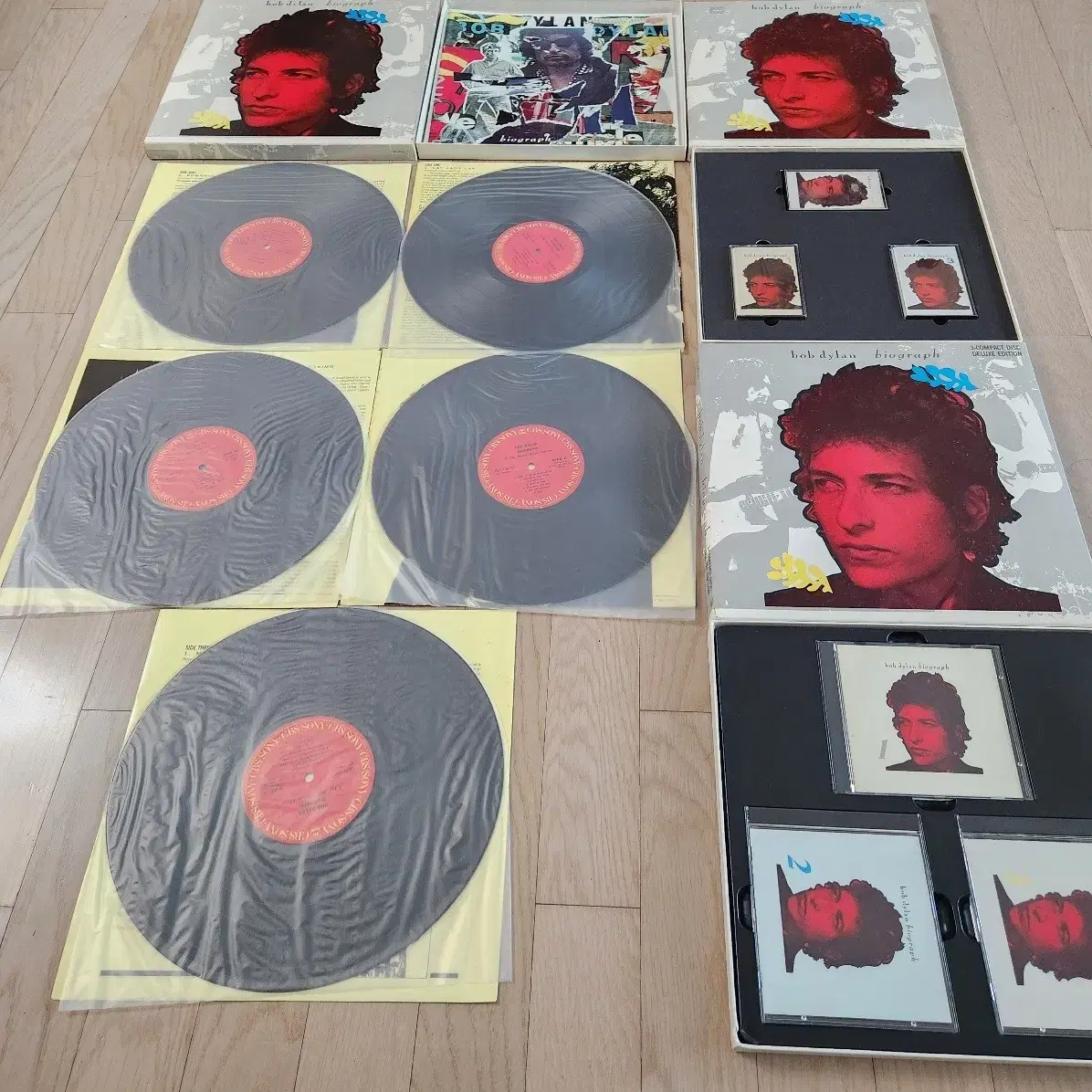 밥 딜런(Bob dylan) 박스반(5LP+3CD+3카세트) 모음