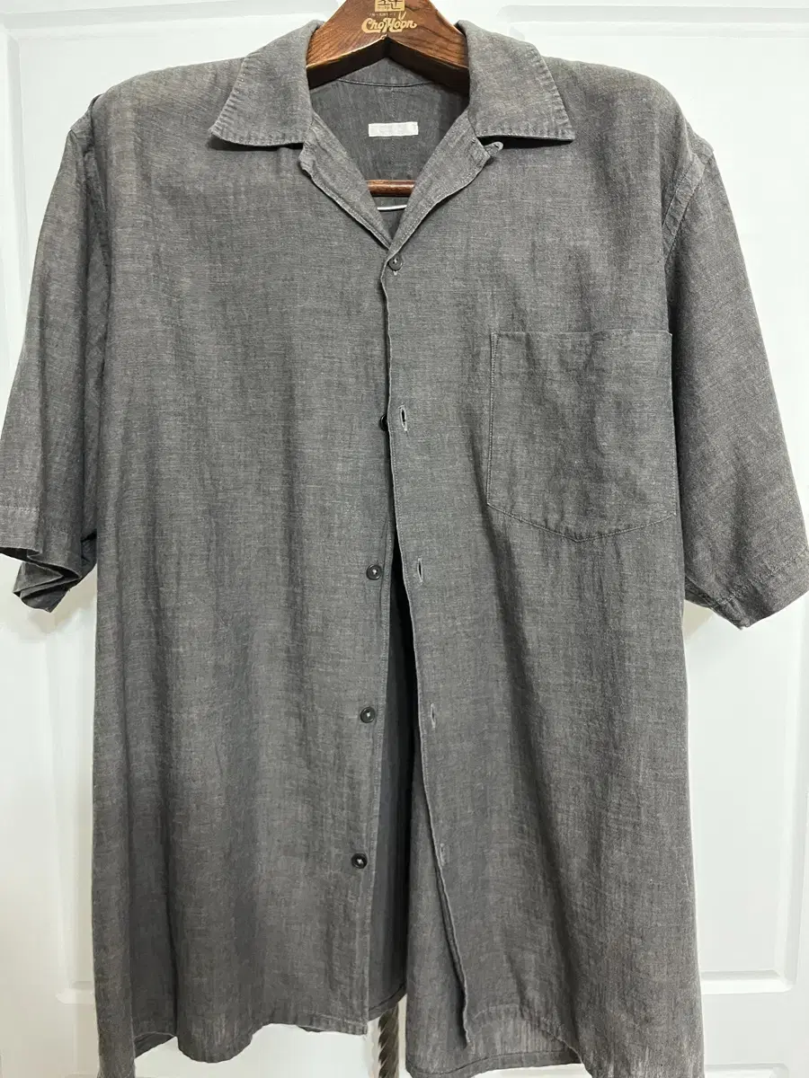 Comoli comoli charcoal cotton shirt 3