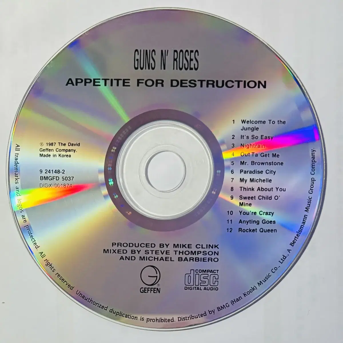 Guns N' Roses - Appetite (CD) 한국반 EX+