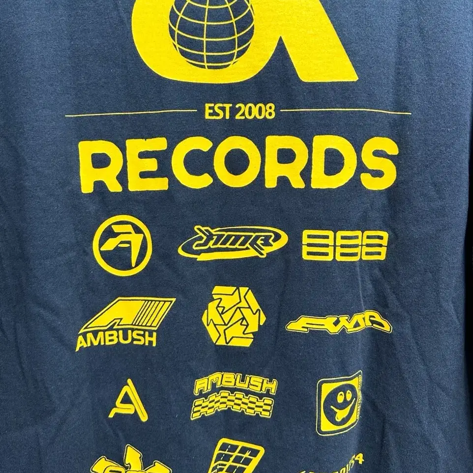 ambush records graphic tee 앰부쉬 레코드 티셔츠