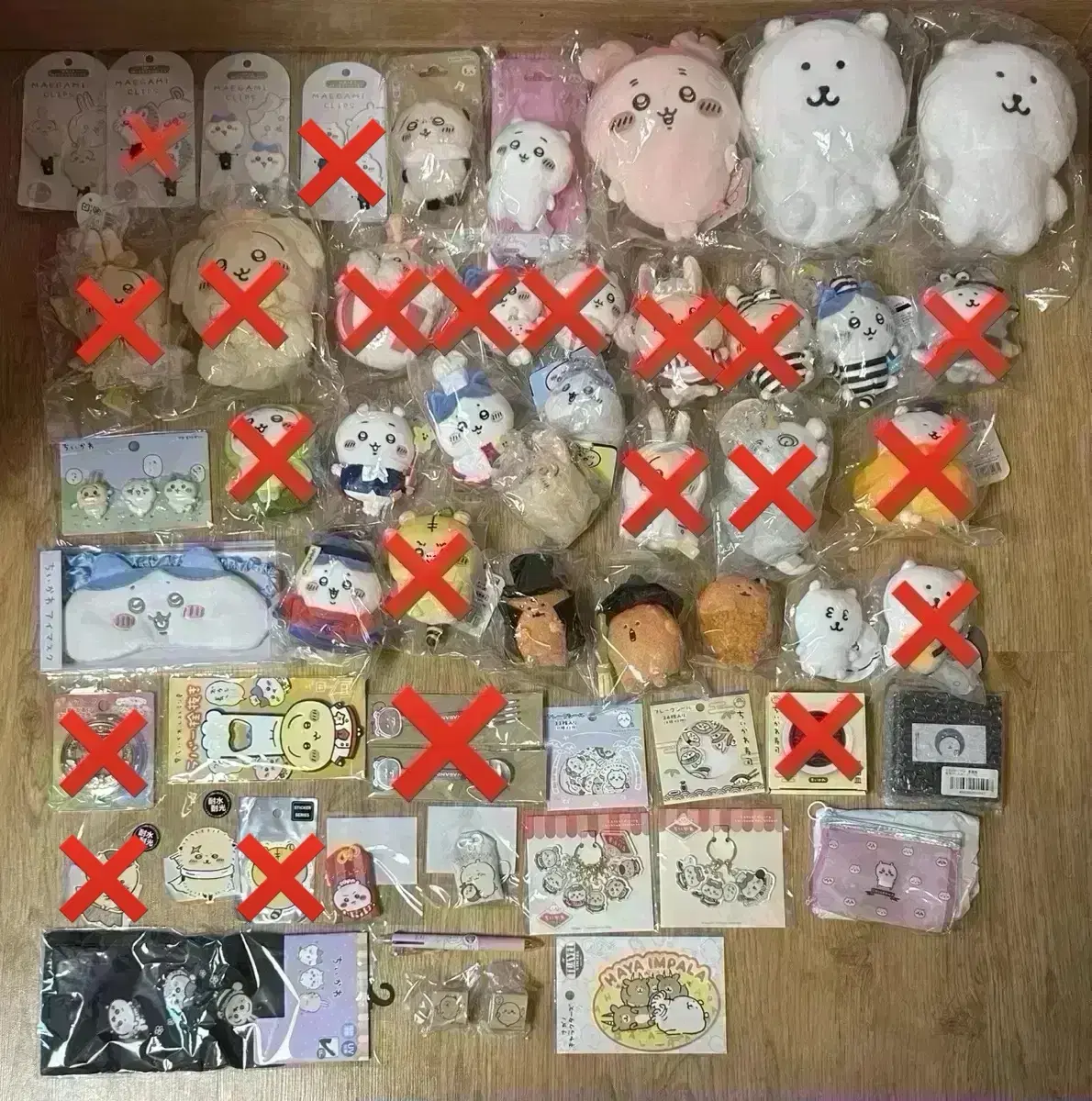 치이카와 산타곰 베이커리 랏코 우사기 앉은누이 농담곰 하치와레