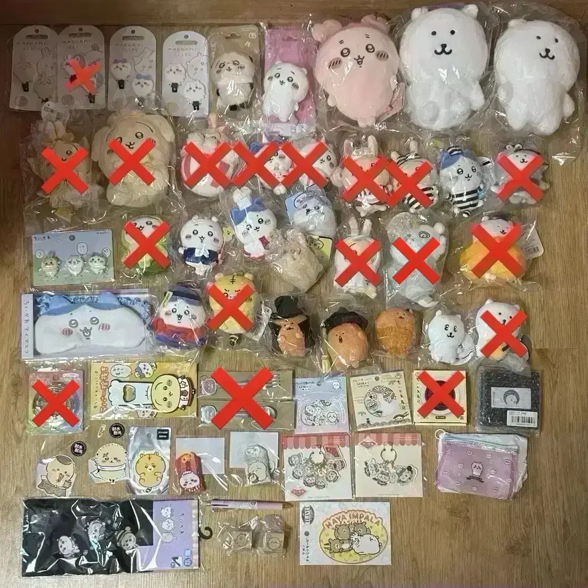 치이카와 베이커리 랏코 우사기 앉은누이 농담곰 하치와레 흑담곰