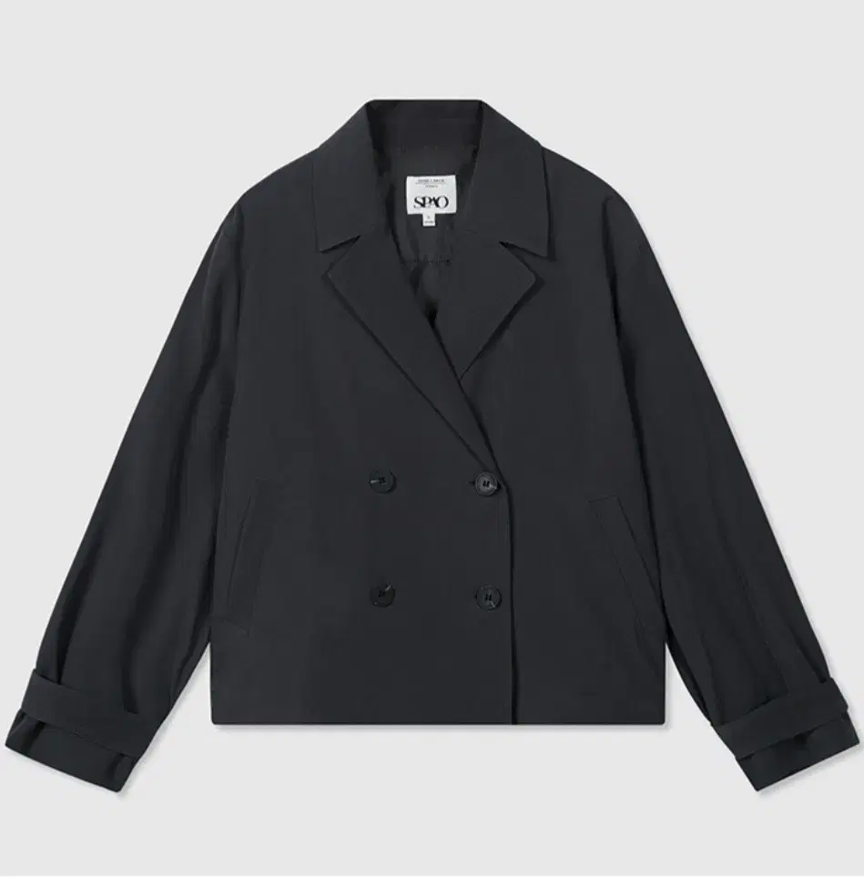 Spao Loose-fitting Short Trench in Charcoal