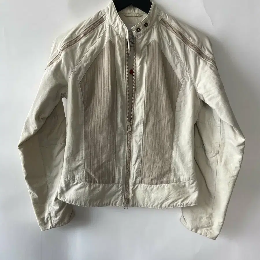 Armani Exchange Cream Quilted Motorcyc