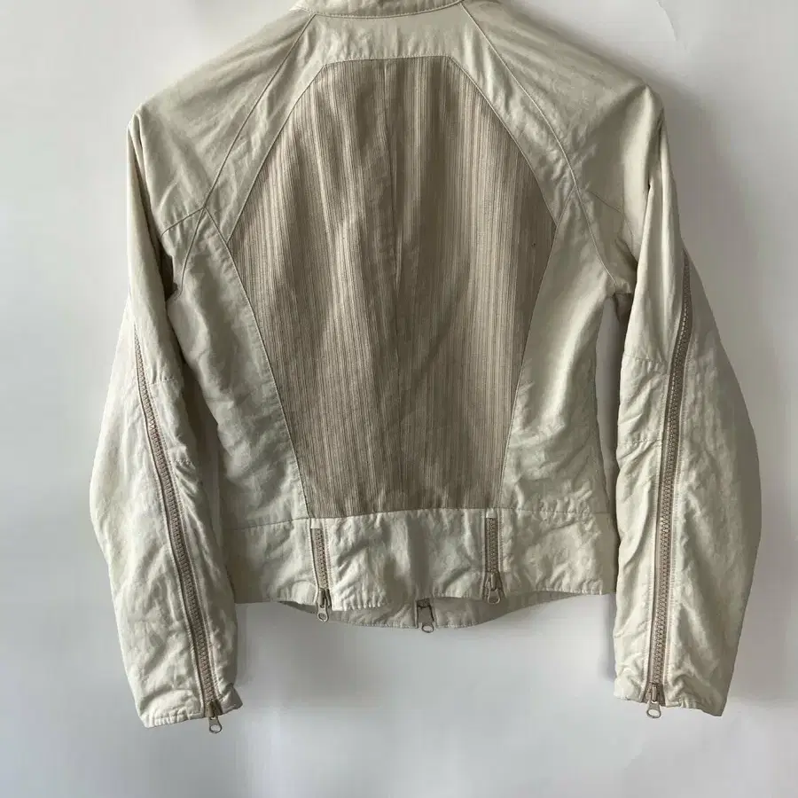 Armani Exchange Cream Quilted Motorcyc