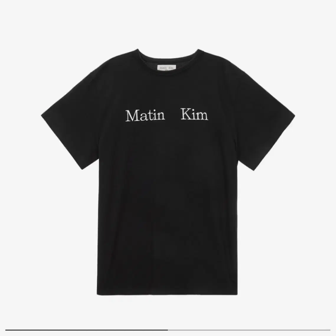 Matin Kim Logo Top Black(마뗑킴 남자반팔)