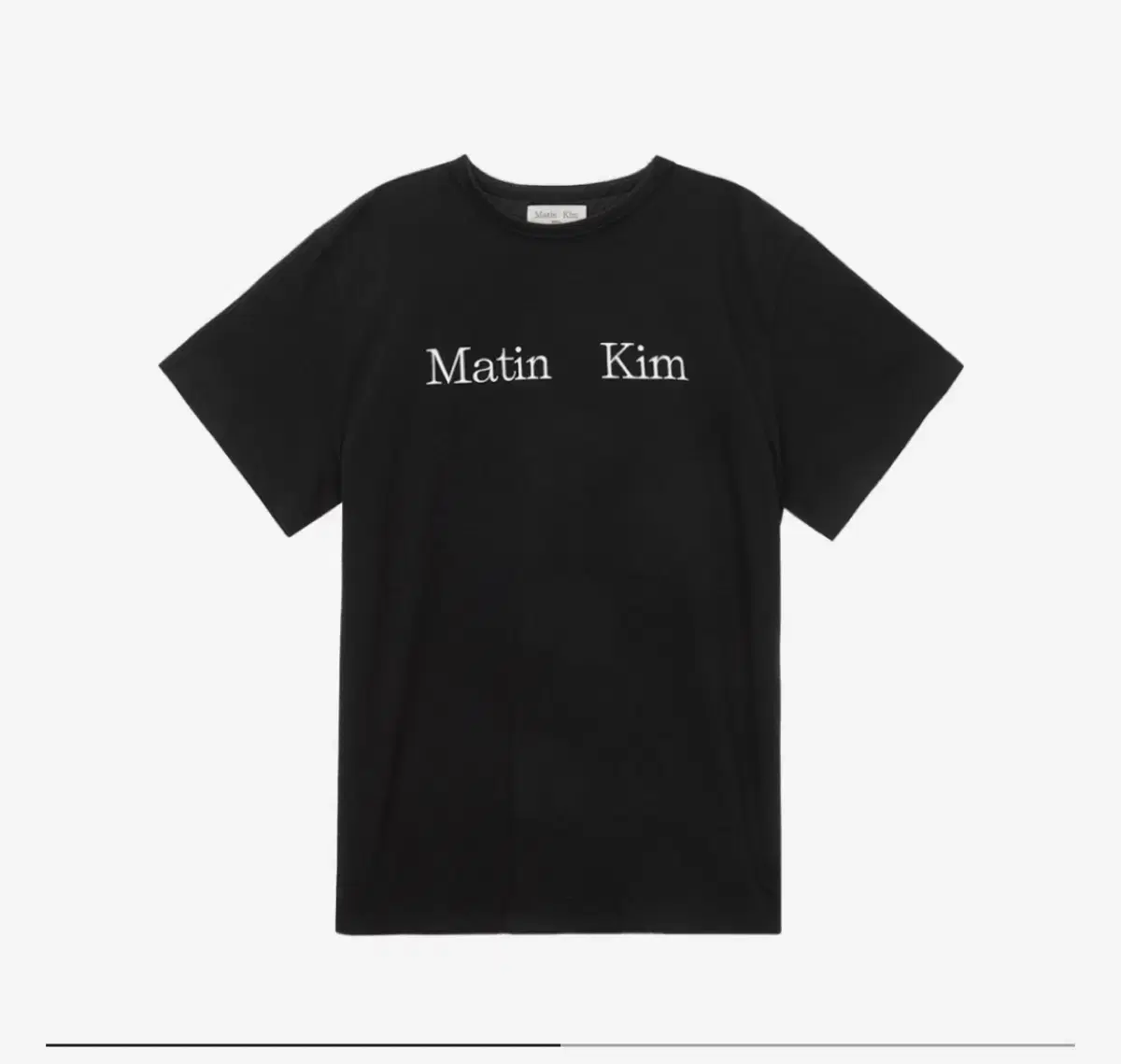 Matin Kim Logo Top Black (Men's Short Sleeve)