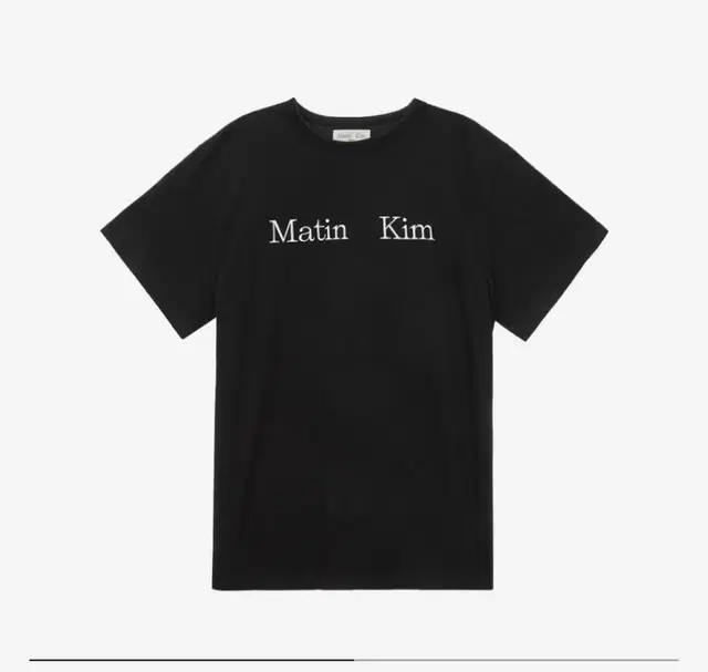 Matin Kim Logo Top Black(마뗑킴 남자반팔)