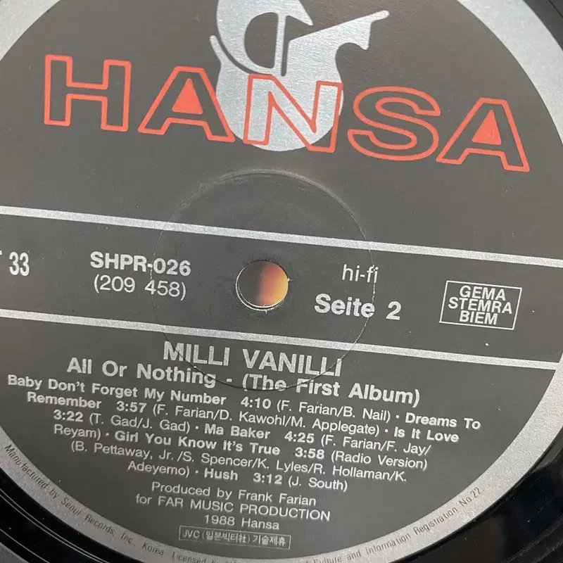 MILLI ANILLI LP / AA3356