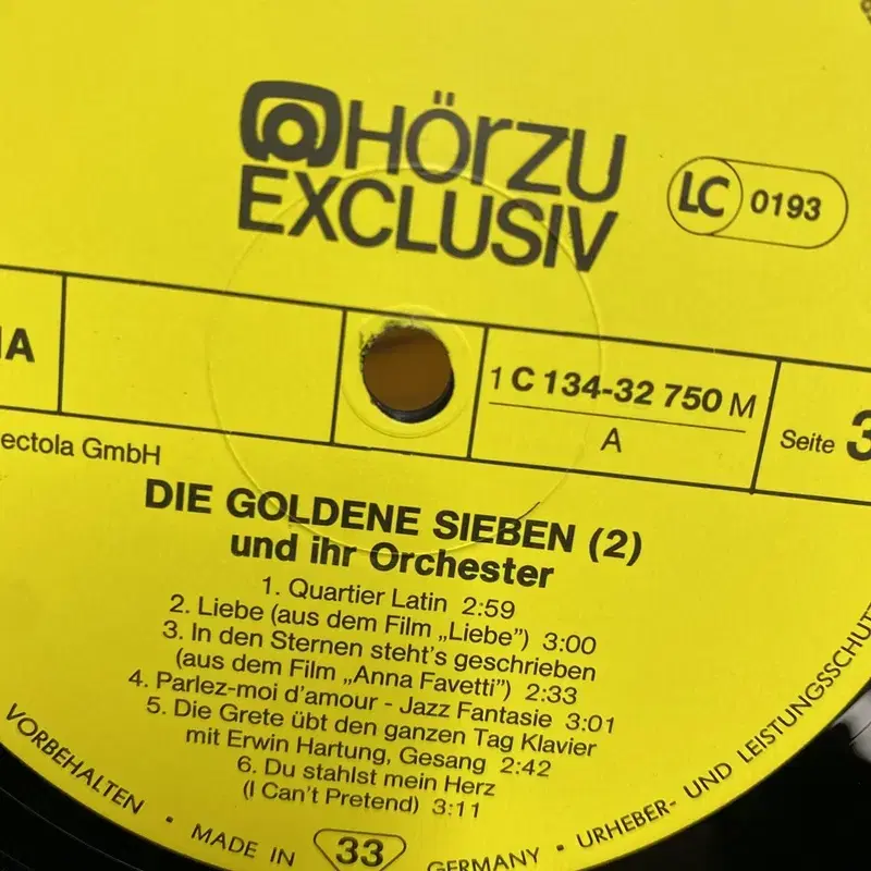 DIE GOLDENE SIEBEN  LP / AA3361