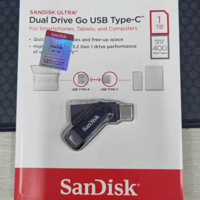 샌디스크 USB 1TB Type C, OTG