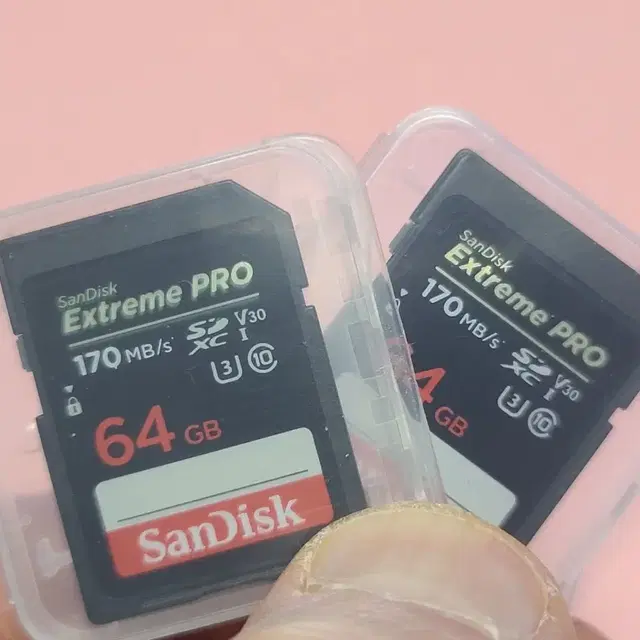 익스트림 프로 SDXC 64GB 2개