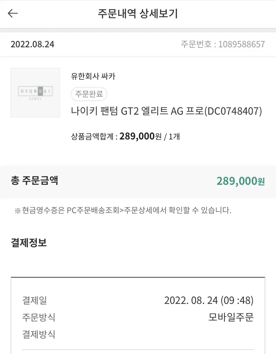 나이키 팬텀 gt2 엘리트 AG 250