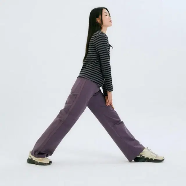 할로미늄 바지 팬츠 side loop pants purple