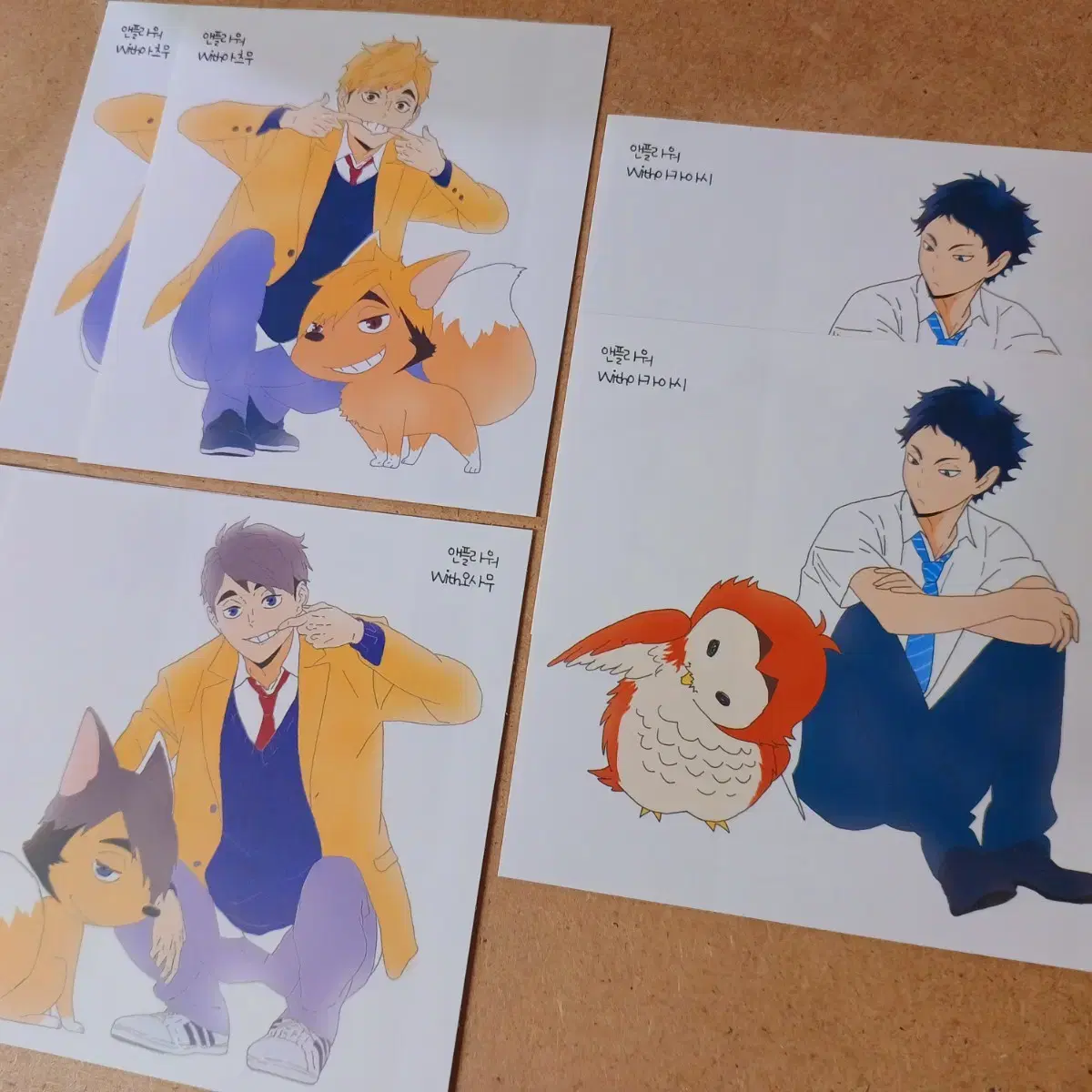 (Haikyuu_85) Atsumu Osamu Akaashi, the school uniform mascot on Instagram