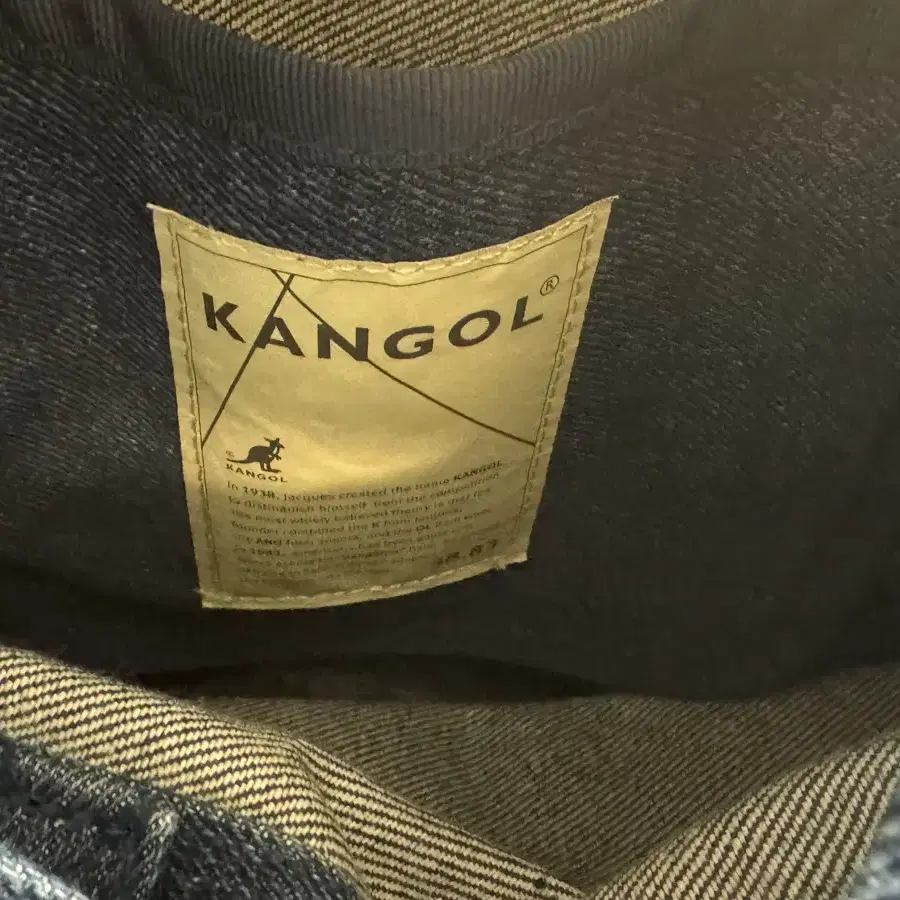 캉골(kangol) 데님 버킷백