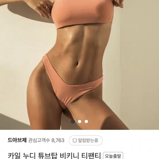 누디 튜브탑 비키니 수영복 바디프로