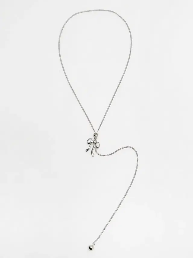 어거스트 하모니 bow slide necklace