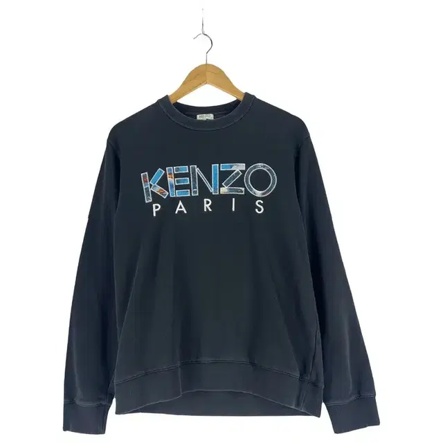 KENZO 겐조 자수로고 남성 맨투맨 티셔츠 M/빈티지홍