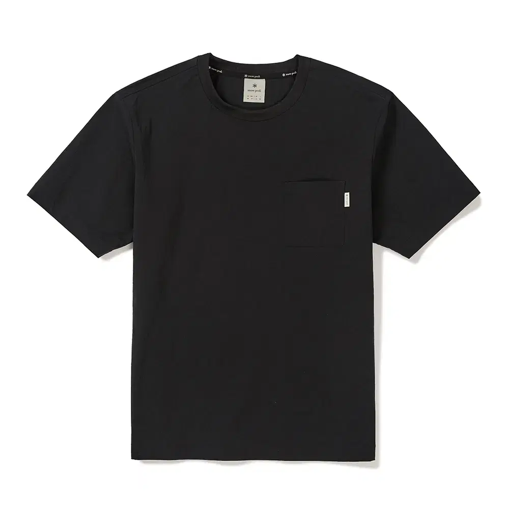 Snow Peak Route Pocket Short Sleeve T-Shirt Black