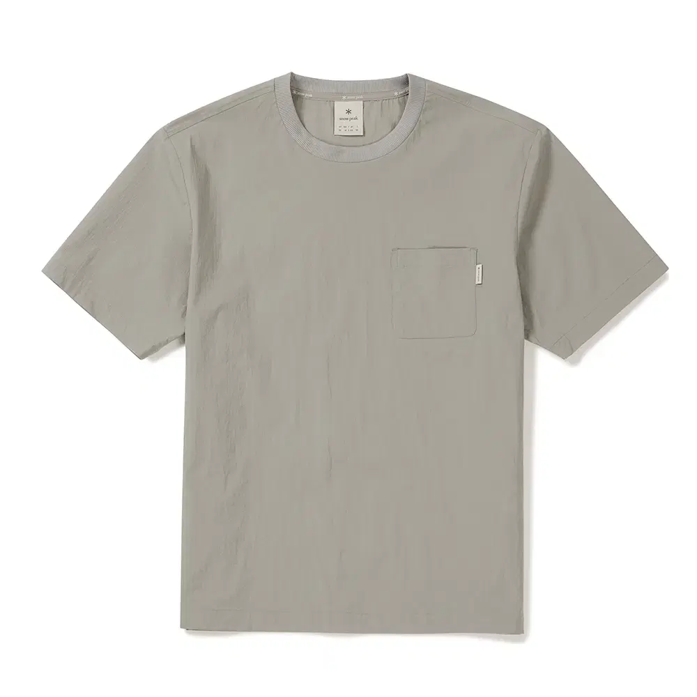 Snow Peak Root Pocket Short Sleeve T-Shirt Fog Gray