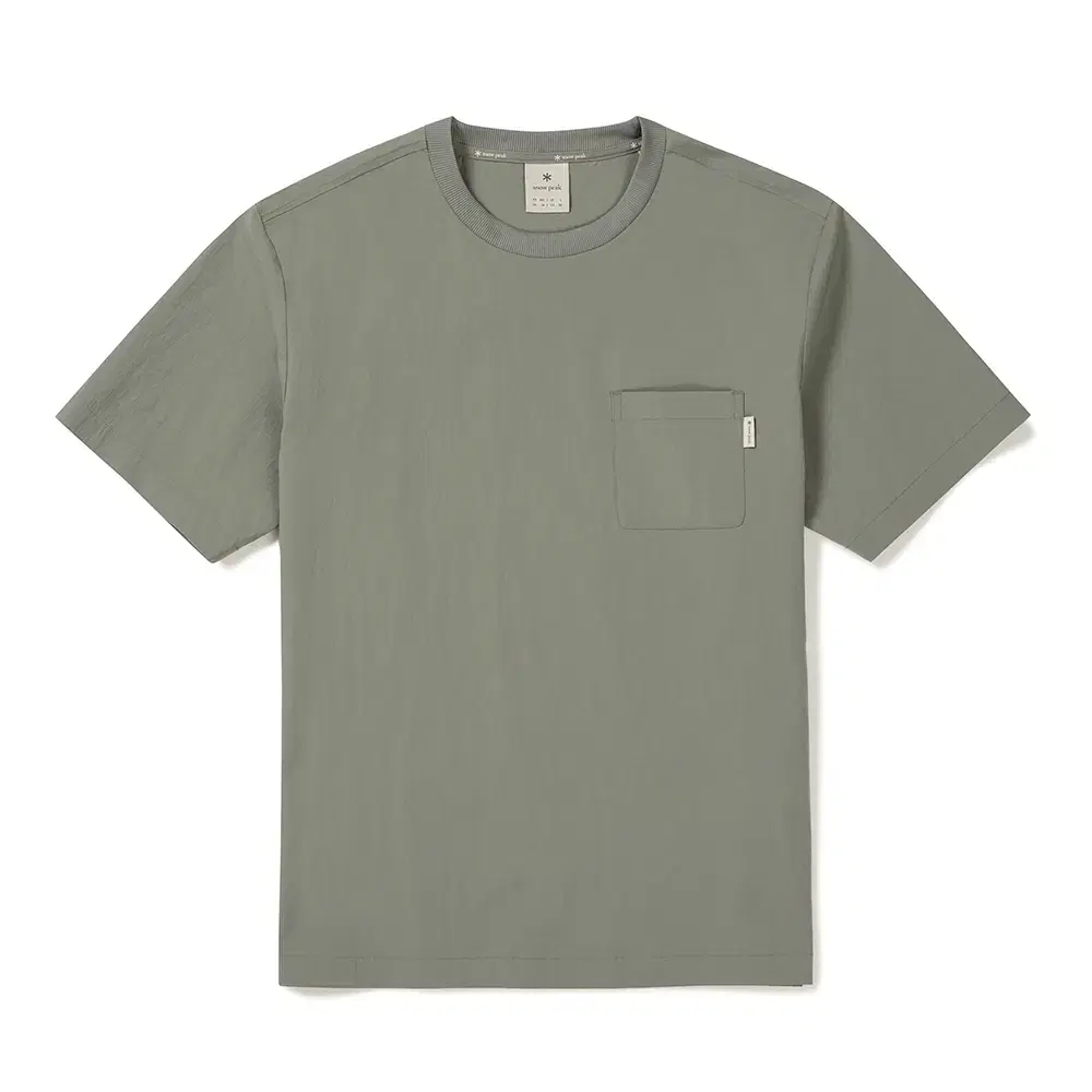 Snow Peak Root Pocket Short Sleeve Tee Light Khaki