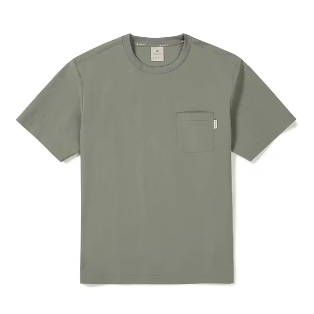 스노우피크 루트 포켓 반팔 티셔츠 Light Khaki