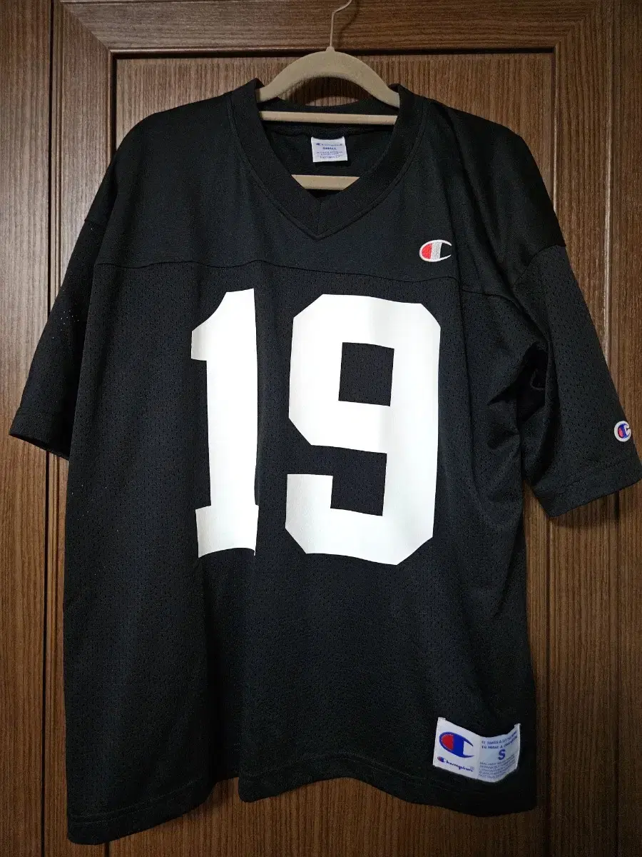 Champion Mesh Football T-Shirt (Black S)