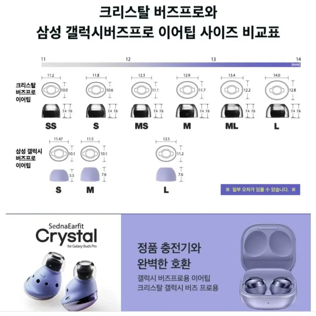 갤럭시버즈프로+크리스탈이어탭+하이브로우 케이스