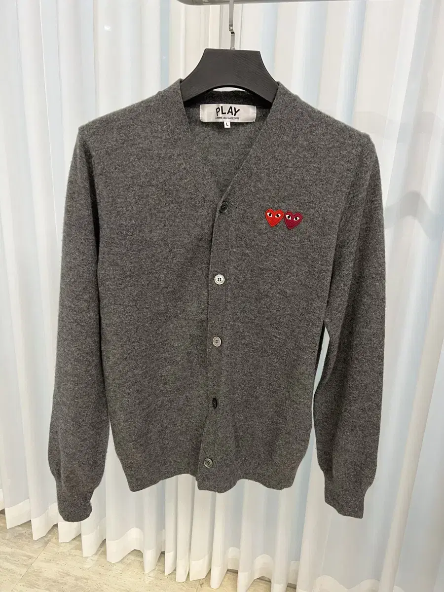 (L) Comme des Garçons Song wool cardigan gray for Men New