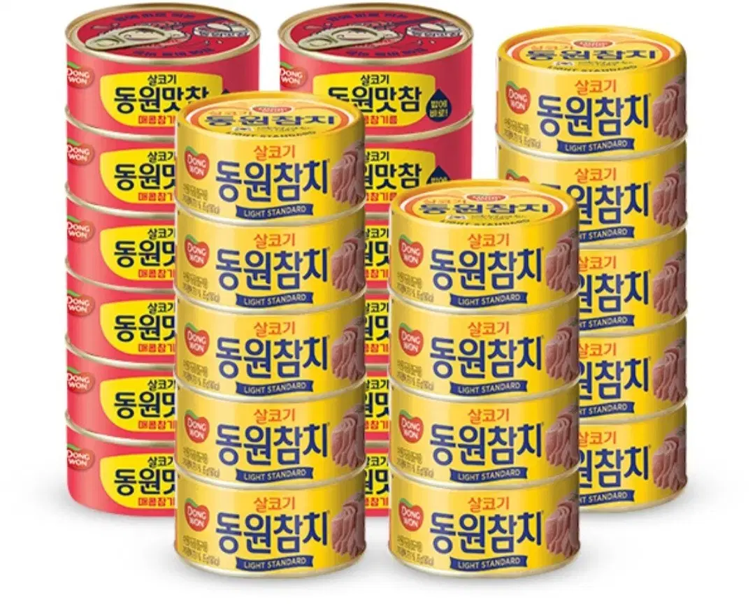 동원참치라이트참치 85GX14캔+동원맛참매콤참기름90G12캔1캔1188원