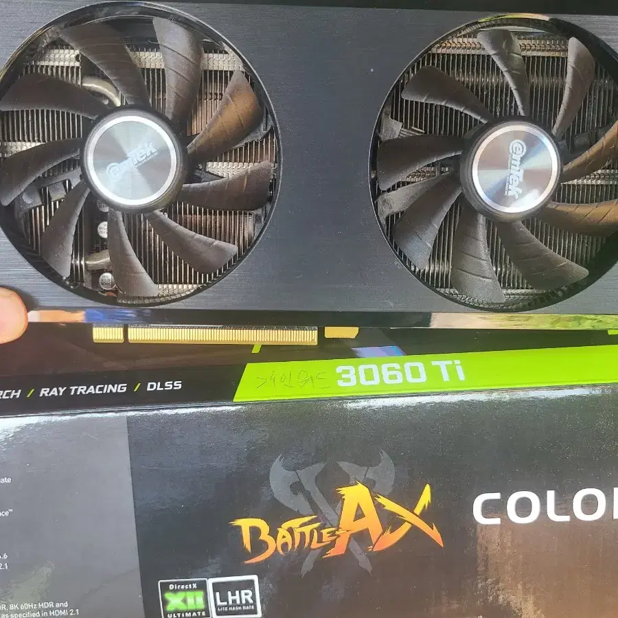 이엠텍 3060ti  팝니다 2팬