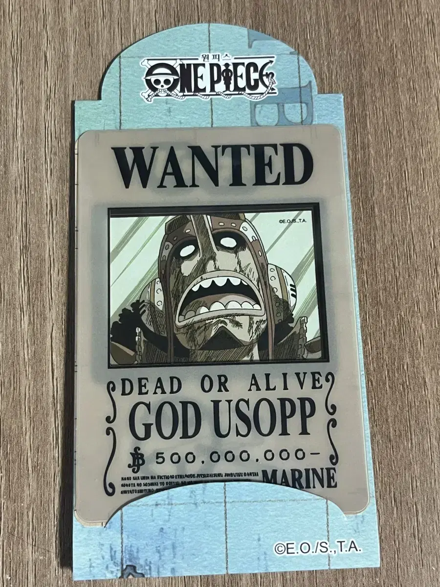 ONEPIECE Usopp Bounty photocard sticker