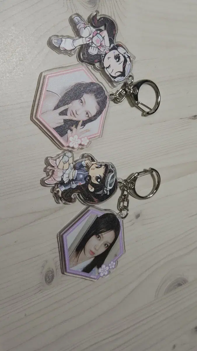 New Jeans Character+Photo keyring HyeyinHaerinMinjiDanielleHanni (Free shipping)