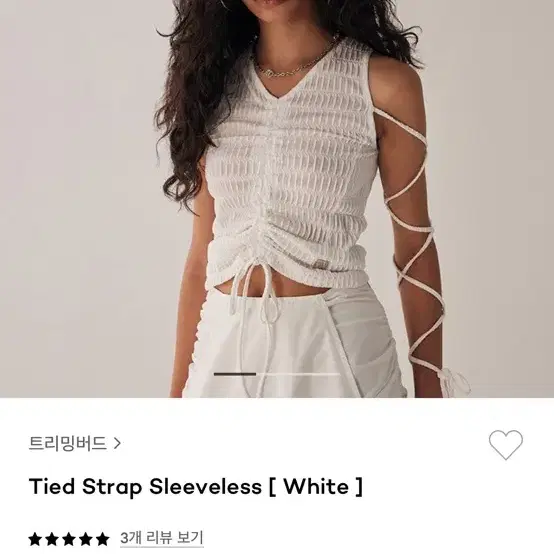 트리밍버드tmb타이 스크랩 나시Tied strap sleeveless