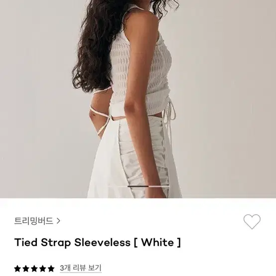 트리밍버드tmb타이 스크랩 나시Tied strap sleeveless