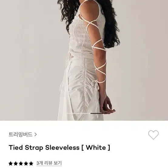 트리밍버드tmb타이 스크랩 나시Tied strap sleeveless