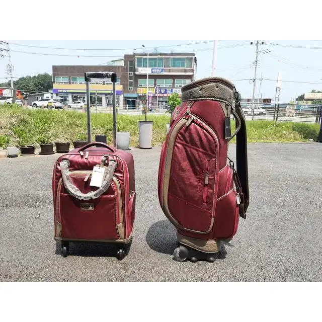 CASCO Women's Genuine CB501 Wine Golf Bag Set (Full-Wheel Bag)